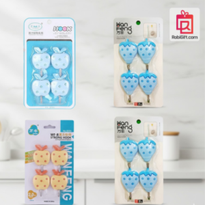Sticky Wall Hook Multicolor 4 Pcs Set – Strong & Durable | ROBIGIFT