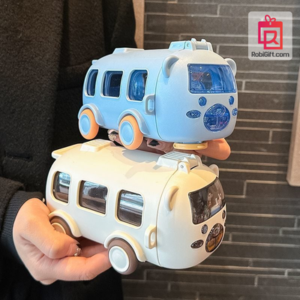 Cute Bear 500ml Kids Water Bottle with Straw & Shoulder Strap | ROBIGIFT